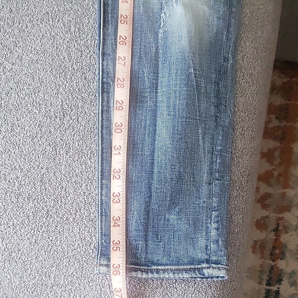Aqua Light Blue Embellished Skinny Jeans - Picture 6 of 8